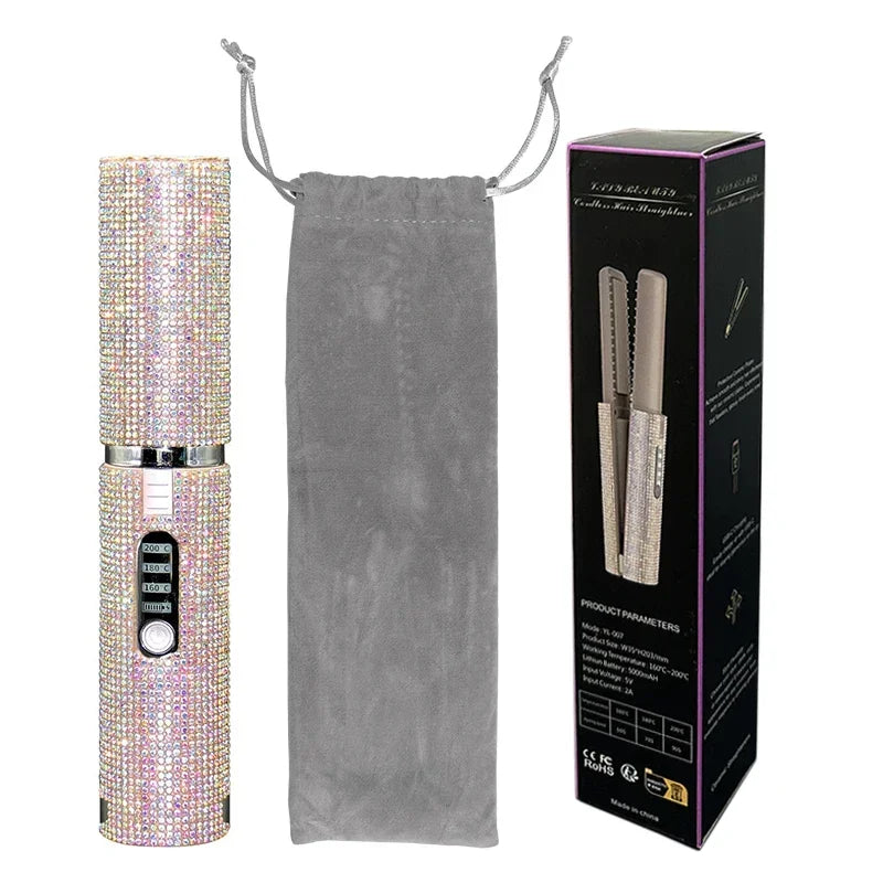 Bedazzled Wireless Hair Straightener