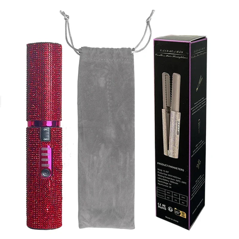 Bedazzled Wireless Hair Straightener